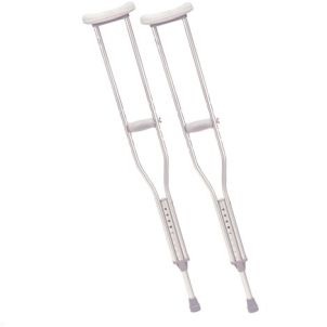 Drive Walking Crutches with Underarm Pad and Handgrip, Adult, 1 Pair