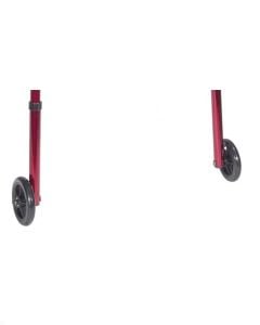 Red Travel Walker Wheels, 5" Drive Medical 10263KDRWHEEL, 1 Pair