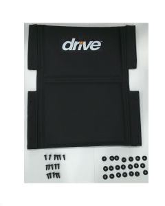 Back Upholstery for TR37E-SV & TR39E-SV (4S & 8M Serial #) Transport Chair by Drive Medical, STDS2349BLK