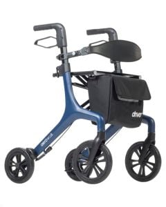 AeroWalk Ultra-Lite Rollator Walker, Blue by Drive Medical 10277bl