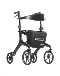 AeroCarbon Ultra-Lite Rollator Black by Drive Medical, 10278BK