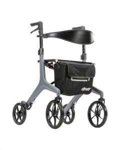 Grey AeroCarbon Ultra-Lite Rollator by Drive Medical, 10278GY