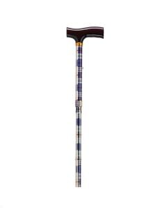 Lightweight Adjustable Computer Plaid Folding Cane T Hle 