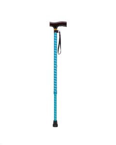 Adjustable Lightweight Blue Twist "T" Hle Cane Wrist Strap 