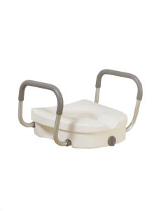 Raised Toilet Seat with Removable Padded Arms