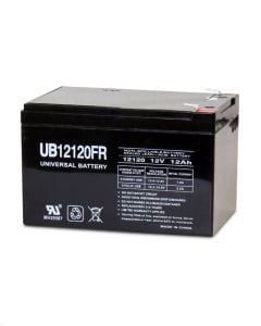 12Ah 12V Mobility Scooter Battery, Universal, F2 Terminal UB12120FR Flame Retardent