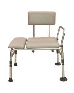 Grey Aluminum Adjustable Transfer Bench - Roscoe Medical