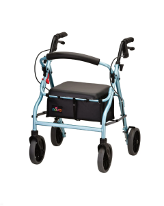 Light blue Zoom 20 Rolling Walker by Nova 4220DB