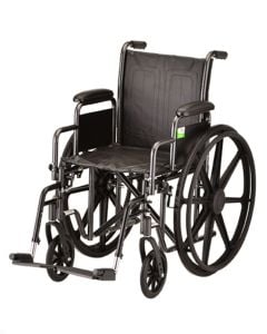 HAMMERTONE WHEELCHAIR- 16 INCH WITH DETACHABLE ARMS & SWINGAWAY FOOTREST