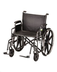 HAMMERTONE WHEELCHAIR- 24 INCH WITH DETACHABLE ARMS & SWINGAWAY FOOTREST by Nova