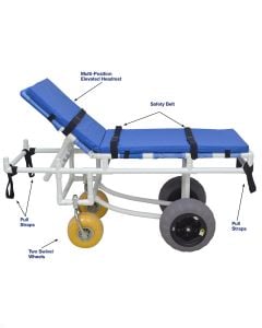 All Terrain & Beach Stretcher MJM Intl, Blue 780-ATS-YW-GRYW