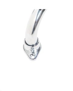 AquaSense Knurled Chrome Grab Bar with Rotating Flange (24 inches) by Drive Medical, 785-136