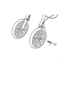 Rear Axle Bolt for Rollator Walkers 750,780 by Drive Medical