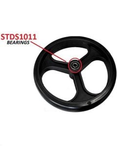 Rear 8 Inch 3 Spoke Walker Rollator Wheels by Drive Medical