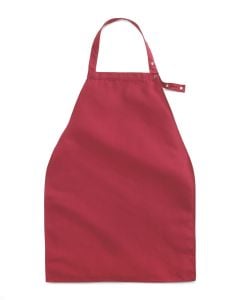 A Dozen Medline Apron Style Dignity Napkin Snap Closure in Burgundy MDT014113BURG 19x27
