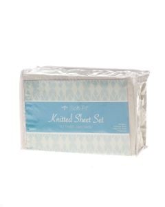 6 Medline Soft Fit Knitted Dealer Pack Sheet Set White Twin MDTDEALERPK2