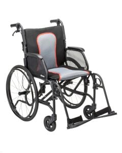 Gray AeroFly Ultra-Lite Wheelchair by Drive Medical, AF20FDAGY-SF