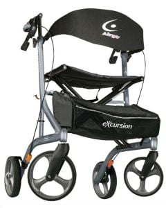 Airgo eXcursion X23 (Silver) Lightweight Side-Fold Rollator by Hugo 700-917SR