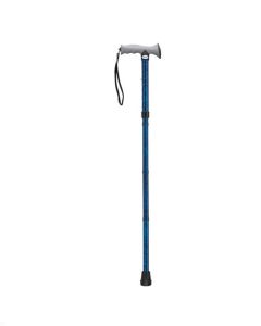 Drive Adjustable Lightweight Folding Cane with Gel Hand Grip, Blue Crackle