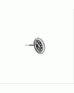 Hugo 700-913 Walker Wheel, 6" x 7/8", Pair