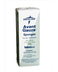 Bag of Medline Avant Gauze Non Woven Non Sterile Sponges NON25334