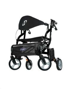 Airgo Fusion F23 Side-Folding Rollator & Transport Chair by Hugo 700-932