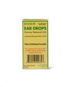 Bottle of MAJOR PHARMACEUTICAL Ear Wax Drops OTC322035