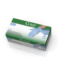 Box of CURAD Nitrile Exam Gloves | Blue | Medium