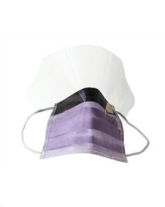 Box of Medline Fluid Resistant Surgical Face Masks Eyeshield Purple NON27410EL