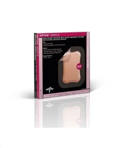 Box of Medline Optiva Gentle Border Dressings MSC6668EP