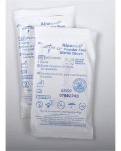 Aloetouch 12" Powder-Free Nitrile Exam Gloves Green Medium