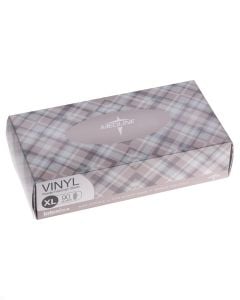 Case of Designer Boxed Vinyl Exam Gloves | Clear | X-Large