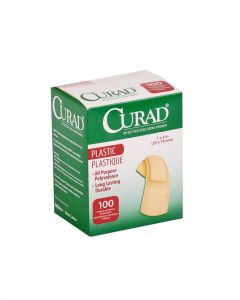 Case of Medline CURAD Plastic Adhesive Bandages Natural NON25600Z