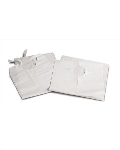 Case of Medline Disposable Slip-On Adult Bibs in White NON24265 |