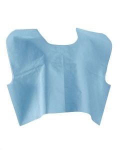 Medline Disposable Tissue / Poly / Tissue Exam Capes in Blue in 30" W X 21"L NON25249 30" W X 21"L