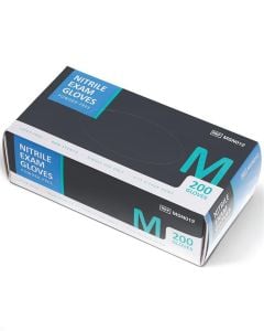 Case of Medline Powder Free Nitrile Exam Gloves Blue Medium MSN012