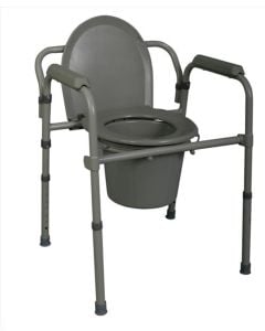 Case of Medline Steel Bedside Commode MDS89664