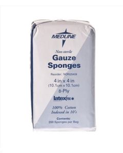 Case of Medline Woven Non Sterile Gauze Sponges NON25408H
