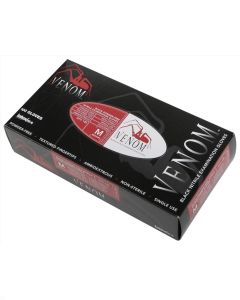 Venom Non-Sterile Powder-Free Latex-Free Nitrile Exam Gloves Black Large