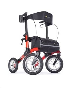 Tipo All Terrain Outdoor Walker Rollator by Comodita, Red COM948