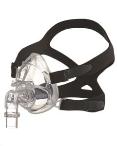 Black/Clear Silicone , Neoprene Roscoe Medical Full Face Mask