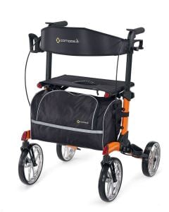 Tipo Classic Orange Rollator Walker by Comodita, COM 906
