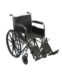 Chrome Sport Wheelchair Full Arms 