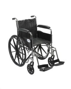 Chrome Sport Wheelchair Full Arms 