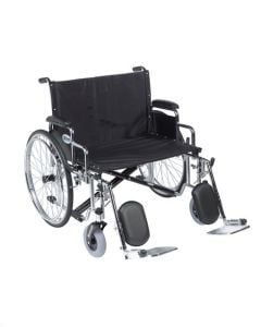 Sentra EC Heavy Duty Extra Wide Wheelchair, Detachable Desk Arms, Elevating Leg Rests, 30" Seat