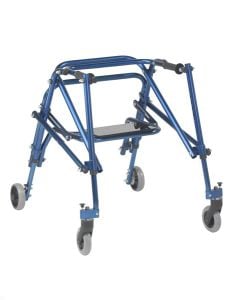 Medium Nimbo Rehab Blue Posterior Posture Walker with Seat by Wenzelite