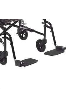 Footrests Black Fly-Light Transport Chair DFLSFBK Drive Medical