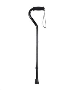 Drive Foam Grip Offset Handle Walking Cane, Black