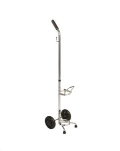 Chrome Roscoe Adjustable Oxygen Carts - D" or "E" Size Cylinders