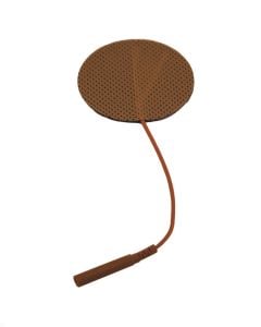  Electrodes, Foil Bag, 2.0" Round, Tan Cloth - Current Solutions